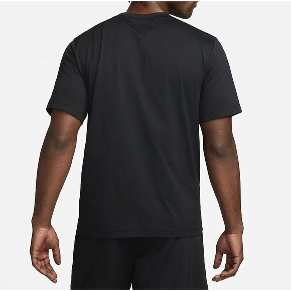 Men's Dri-FIT UV Short-sleeve Versatile Training Top Black Size Large Brand New - Picture 2 of 3